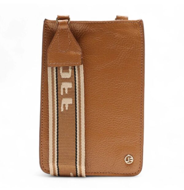 Porta-Celular Com Tag. - Caramelo & BegE eSC