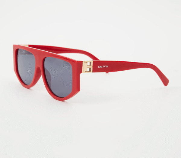 Triton - Óculos de sol Eyewear retrô acetato | Vermelho