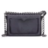 Dhaffy - Bolsa Feminina Com Alça de Corrente Preto