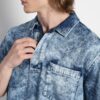 Camisa Jeans Com Bolso - Azul - 05