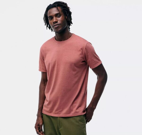 Camiseta Hering em Mescla - Rosa Claro