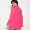Cajubrasil - Kimono Curto Em Tule | Rosa Neon