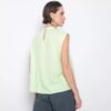 Blusa Com Prega. - Verde Claro. - Forum