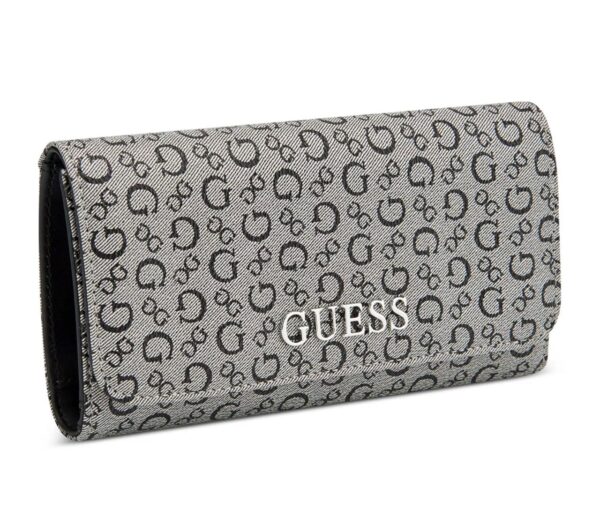 Guess Bolsas - Clutch Com Monograma | Cinza & Preto