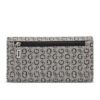 Clutch Com Monograma. - Cinza & Preto