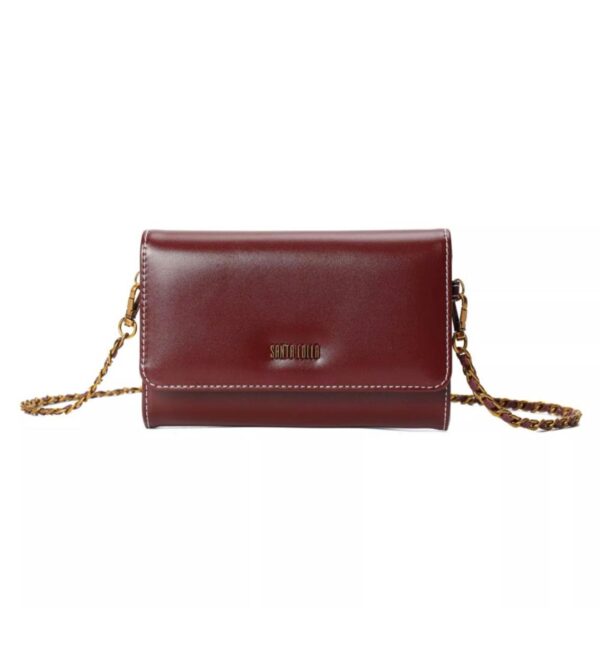 Carteira Lisa Santa Lolla - Vinho