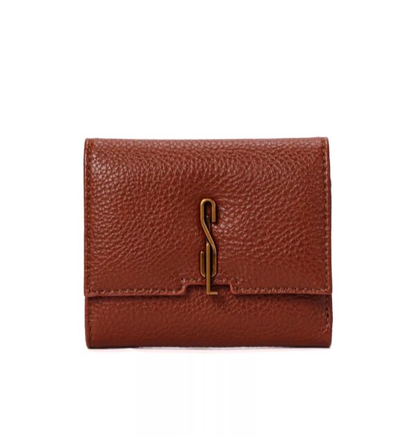 Santa Lolla - Carteira SL Texturizada - Marrom