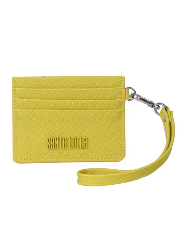 Santa Lolla Porta-Cartões Liso. - Amarelo