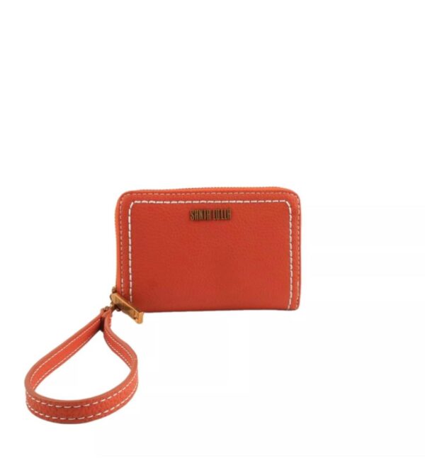 Santa Lolla - Carteira Com Tag - Laranja Escuro
