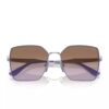 Óculos De Sol Quadrado. - Roxo & Marrom Vogue