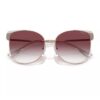 Óculos De Sol Arredondado. - Rosê Gold & Bordô - 57