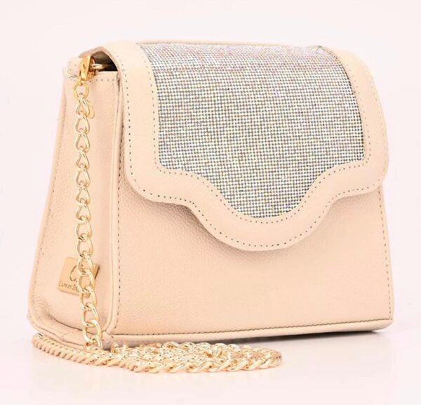 Carmen Steffens - Bolsa Transversal Com Strass | Off White