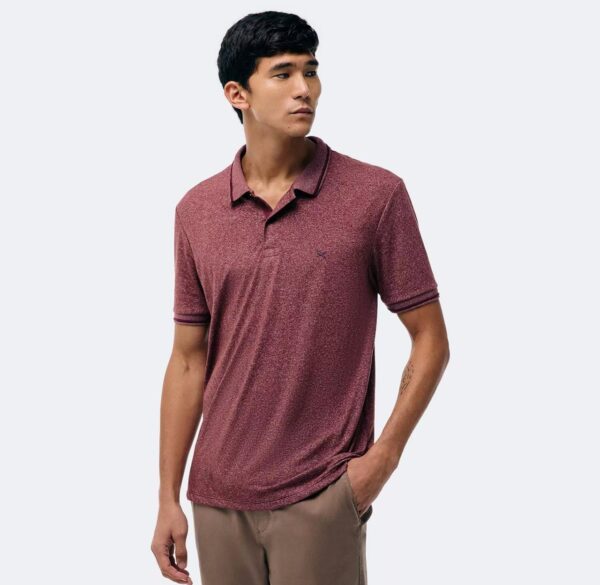 Polo Hering com Logo. - Rosa Escuro