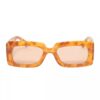 Les Bains Paris - Óculos de Sol Retangular | Amarelo & Laranja