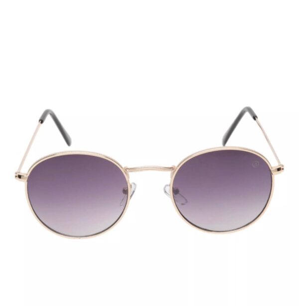 Les Bains Paris - Óculos De Sol Redondo | Dourado & Roxo