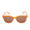 Le Bains Paris - Óculos De Sol Arredondado | Laranja & Marrom