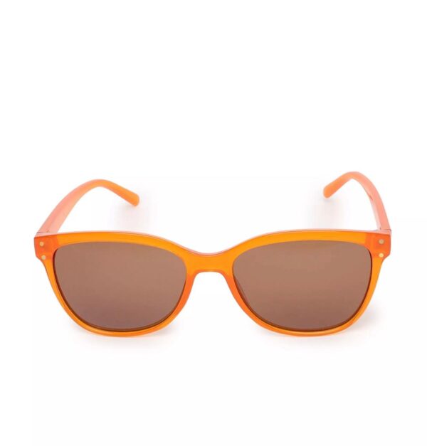 Le Bains Paris - Óculos De Sol Arredondado | Laranja & Marrom