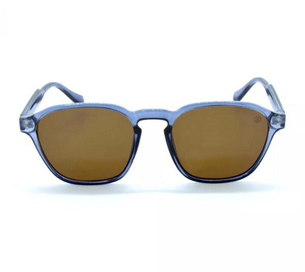 Le Bains Paris - Óculos de Sol Arredondado | Azul & Marrom