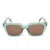 Le Bains Paris - Óculos De Sol Quadrado | Verde Escuro & Marrom