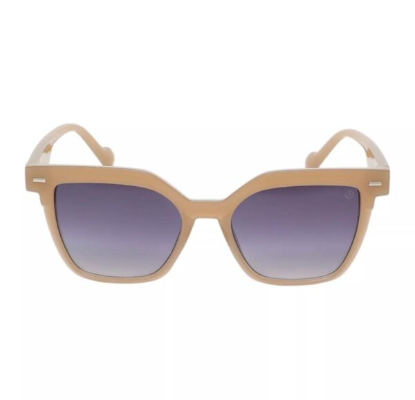 Les Bains Paris - Óculos De Sol Quadrado | Marrom Claro & Azul Escuro