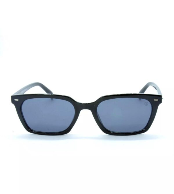 Le Bains Paris - Óculos de Sol Retangular | Preto & Azul