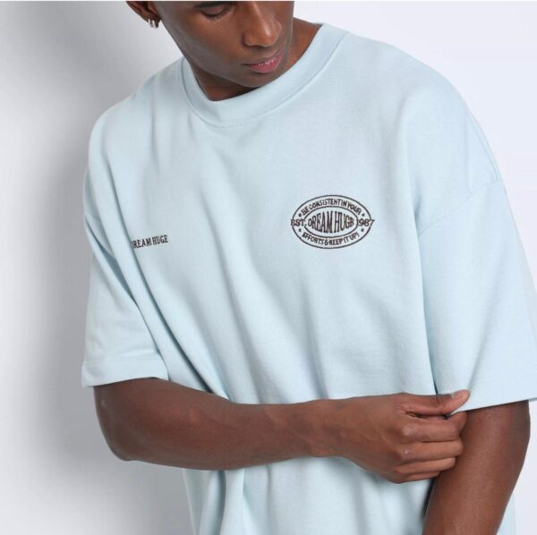 Zara - Camiseta Com Bordados. - Verde Água.