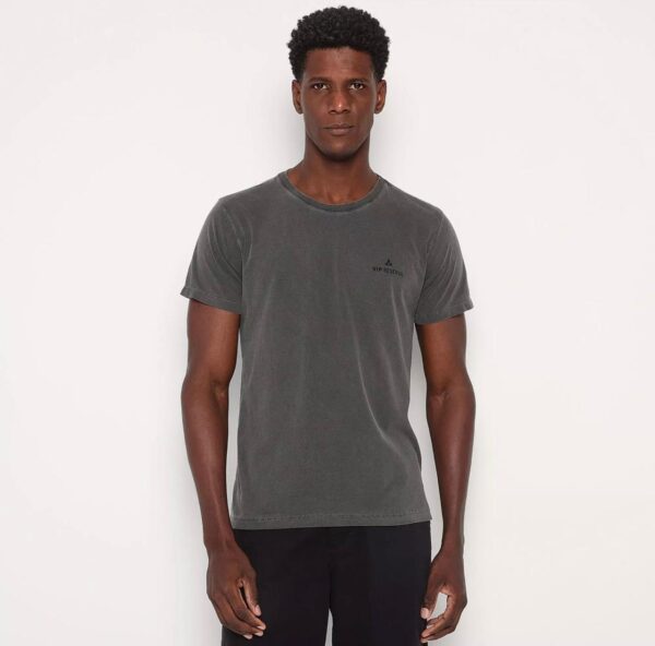 Vip Reserva - Camiseta Básica. - Cinza Escuro