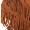 Luisa Rinaldi - Bolsa Feminina de Couro de Ombro Franja Bolsa de Couro Boho | Marrom