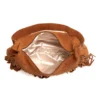 Luisa Rinaldi - Bolsa Feminina de Couro de Ombro Franja Bolsa de Couro Boho | Marrom