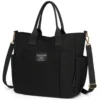 Star Shop - Bolsa Feminina Transversal Tote De Lona Ombro Grande Preto
