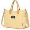 Star Shop - Bolsa Feminina Transversal Tote De Lona Ombro Grande | Creme