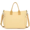 Star Shop - Bolsa Feminina Transversal Tote De Lona Ombro Grande | Creme