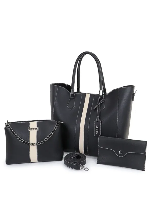 Retta Shoes - Kit Bolsa Feminina Sacola Transversal e Necesserie