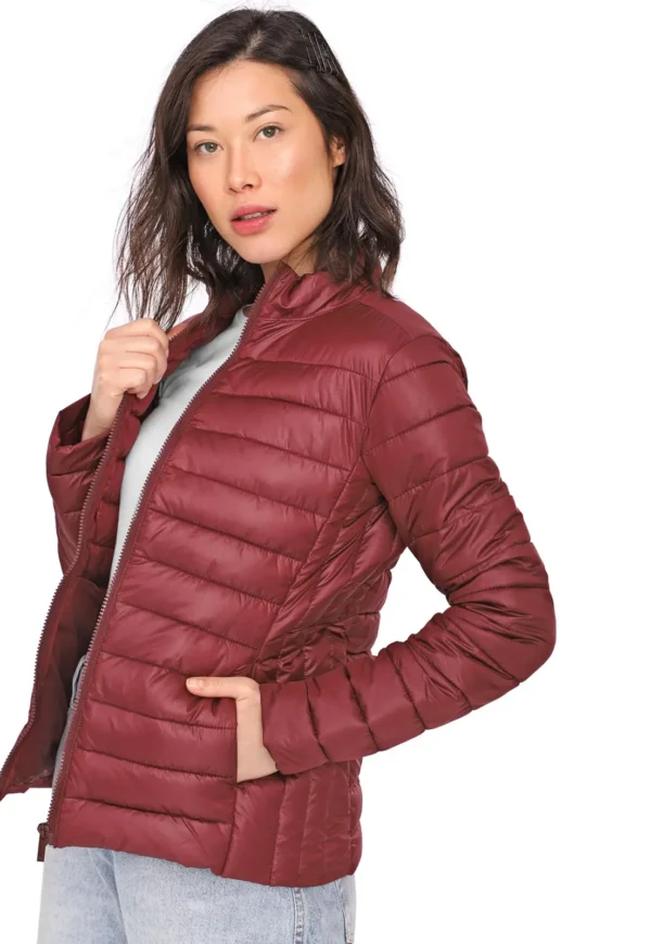 Jaqueta Puffer. - vinho. - HERING