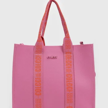 Colcci- Bolsa Tiracolo Alça Dupla Rosa