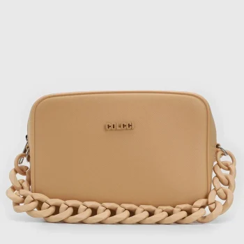 Colcci- Bolsa Transversal Alça Ajustável Bege