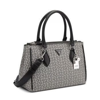 Guess Bolsas - Bolsa De Tote Doretta | Cinza Claro & Preta