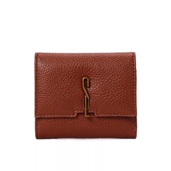 Santa Lolla - Carteira SL Texturizada - Marrom