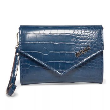 Carteira Texturizada. - Azul Escuro - Santa Lolla