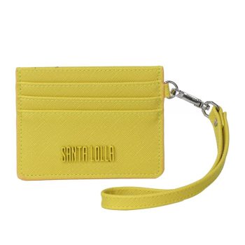 Santa Lolla Porta-Cartões Liso. - Amarelo