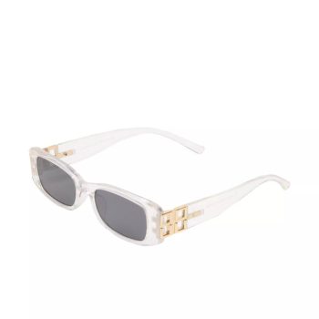 Le Bains Paris - Óculos De Sol Retangular | Incolor & Preto