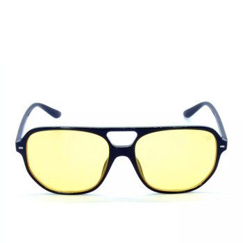 Le Bains Paris - Óculos de Sol Aviador | Preto & Amarelo