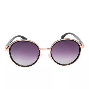 Le Bains Paris - Óculos De Sol Redondo | Preto & Azul Marinho