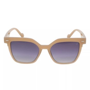 Les Bains Paris - Óculos De Sol Quadrado | Marrom Claro & Azul Escuro