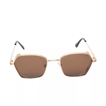 Le Bains Paris - Óculos De Sol Retangular | Dourado & Preto