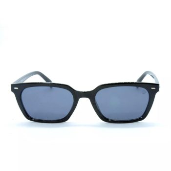 Le Bains Paris - Óculos de Sol Retangular | Preto & Azul