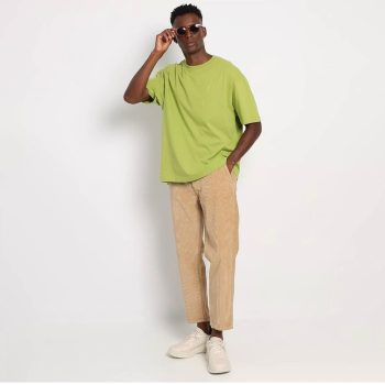 Zara - Camiseta Com Inscrição. - Verde.