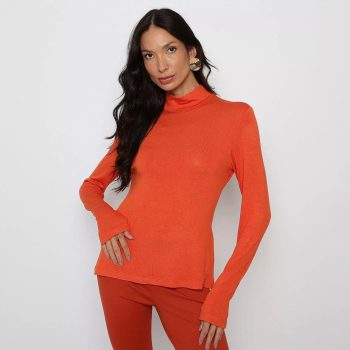 Blusa Básica. - Laranja. - Forum