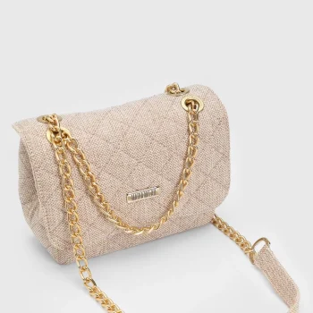 Maria Milão - Bolsa Feminina Lateral Pequena Matelassê Palha