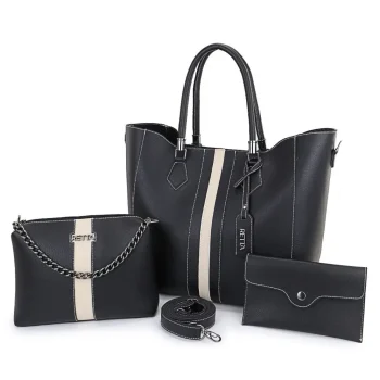 Retta Shoes - Kit Bolsa Feminina Sacola Transversal e Necesserie